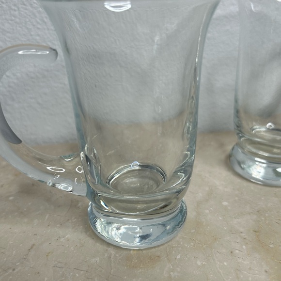 4 Glass Espresso Cups. 4.25” H - Picture 4 of 7